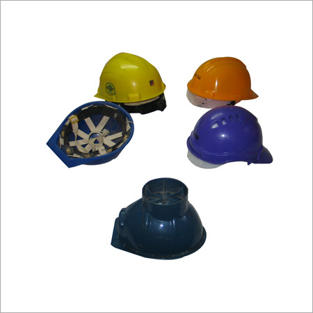 Safety Helmet - Plastic Material, Unisex Design | Waterproof, Strong and Durable in Orange, Yellow, Blue