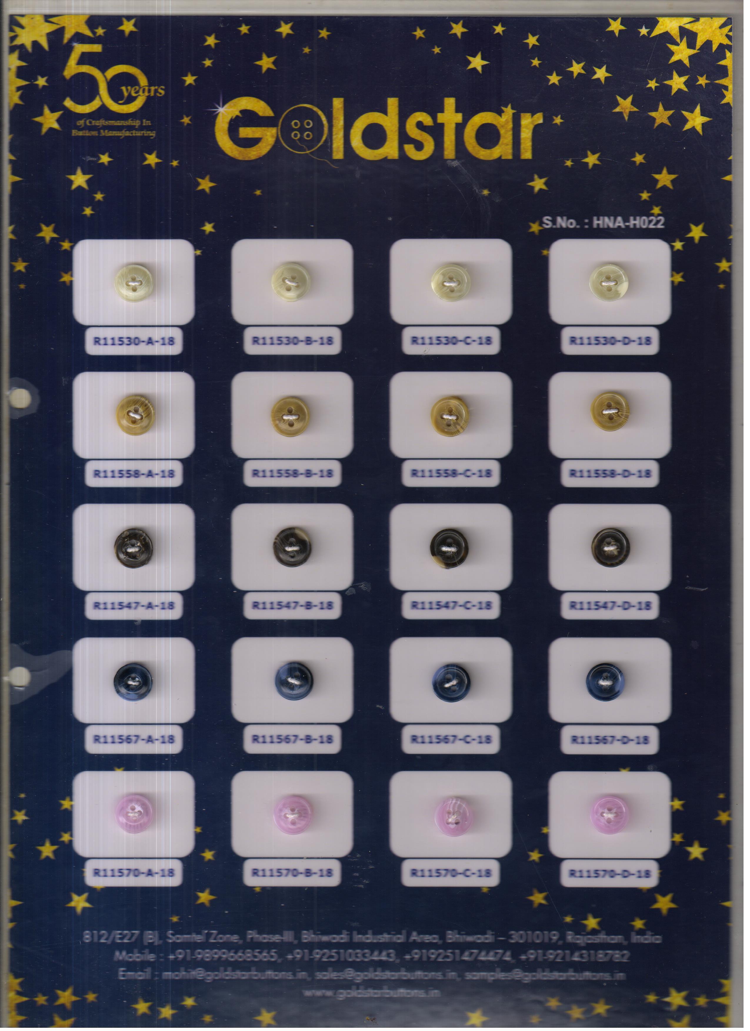 Multi Polyester Button