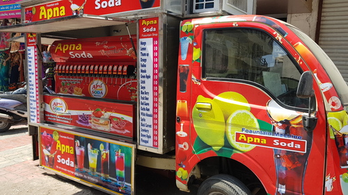 Vehicle Soda Fountain Machine - 220 Volt, 20+2 Flavours | 3 Vibrant Color Options