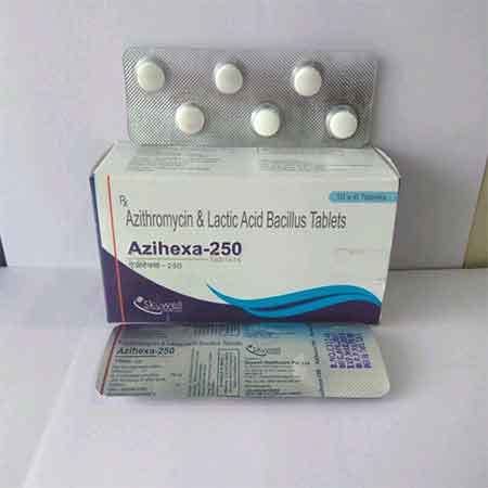 Azihexa 250 का उपयोग बैक्टीरिया संक्रमण के इलाज के लिए किया जाता है। यह एक प्रभावी एंटीबायोटिक दवा है जो कई प्रकार के रोगाणुओं पर कार्य करती है। इसे डॉक्टर की सलाह के अनुसार लेना चाहिए।