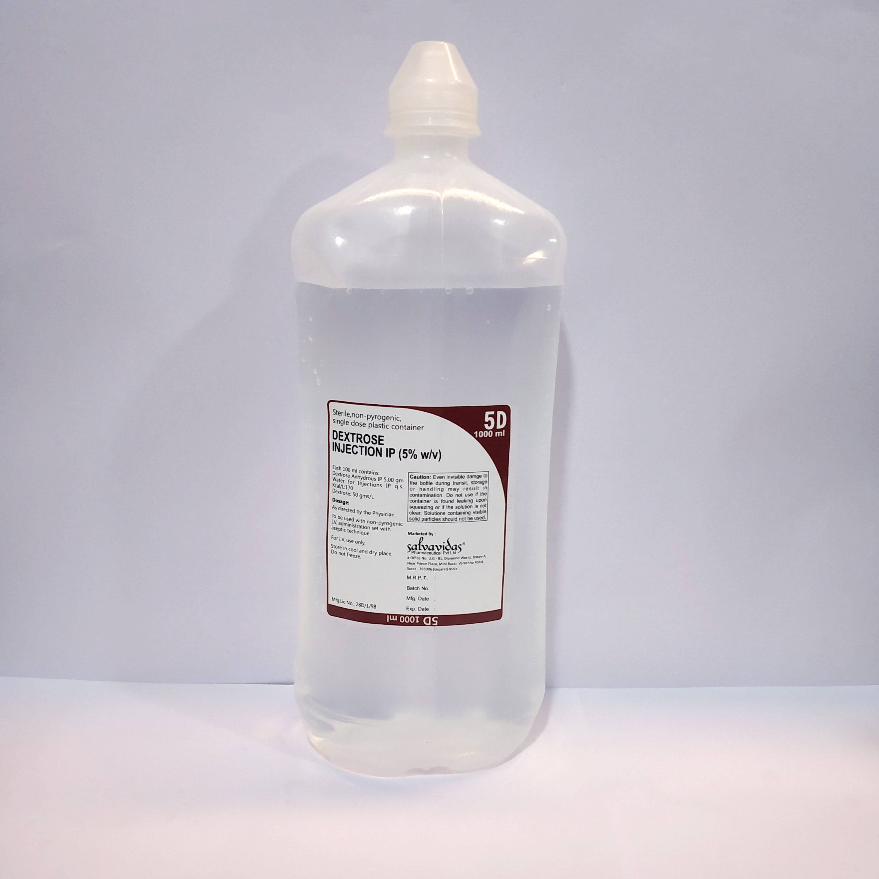 Dextrose Infusions Use Type: Single Use Only