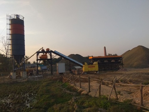 सामान्य लेआउट का कंक्रीट बैचिंग प्लांट