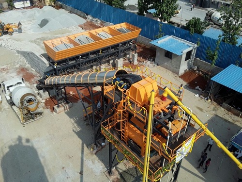 कंक्रीट बैचिंग प्लांट का सामान्य लेआउट