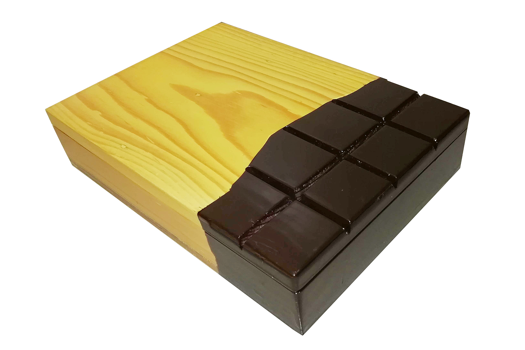 Natural Colour Of Pine Wood And Chocolate Colour Chocolet Box