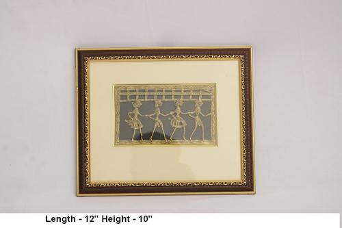 Brown And Golden Decorative Dhokra Frame