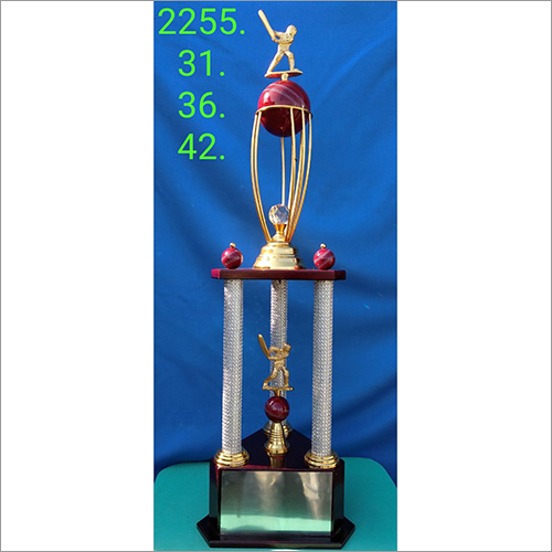 Wooden Memento - High-Grade Weatherproof Wood, Colorful Design , Sports Theme Award Trophy