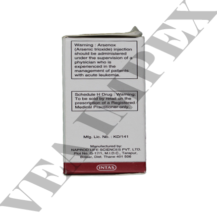 Arsenox Arsenic Trioxide Injection Shelf Life: 2 Years