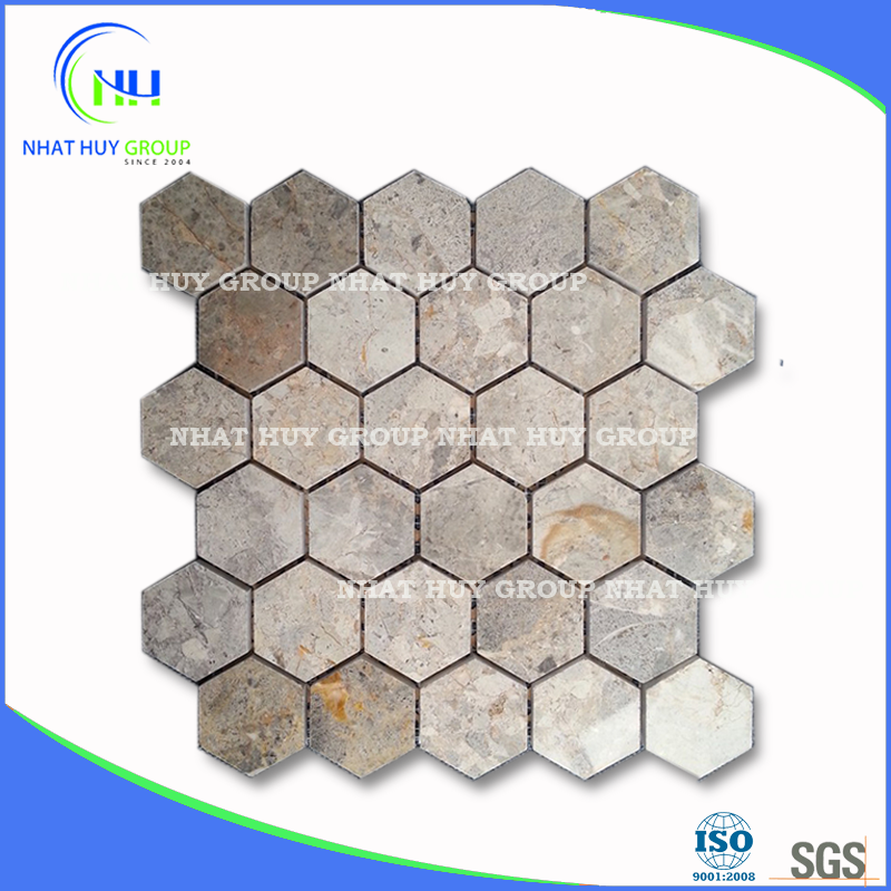 Vietnam Unique Design Brick Mosaic Title From Natural Stone Ingredients: Caco3