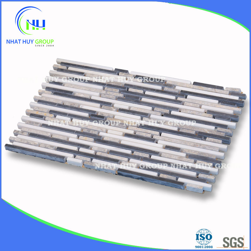 Vietnam Unique Design Brick Mosaic Title From Natural Stone Ingredients: Caco3