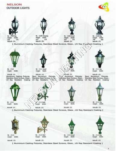 White And Black Outdoor Light