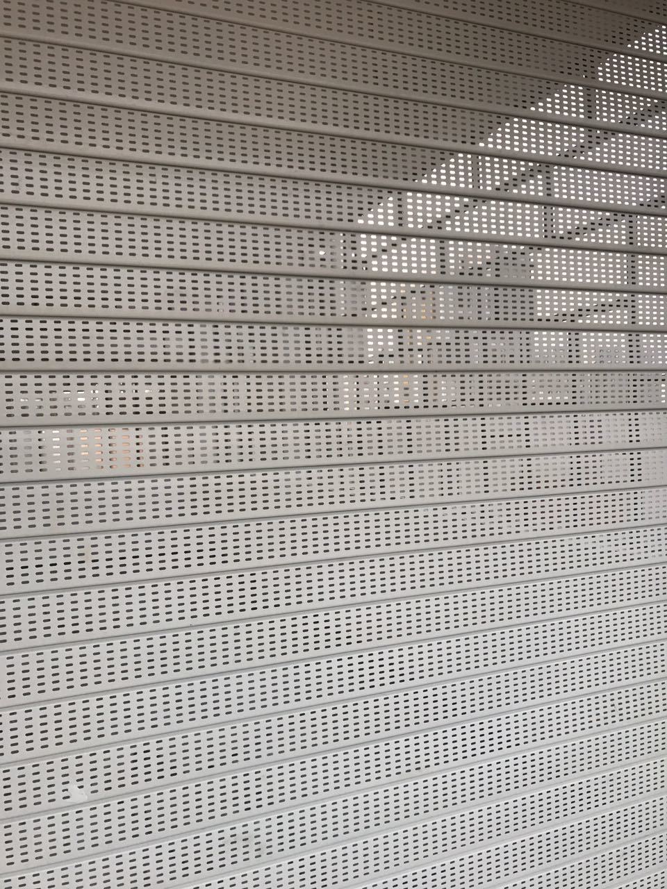 White Powder Coated Rolling Shutter