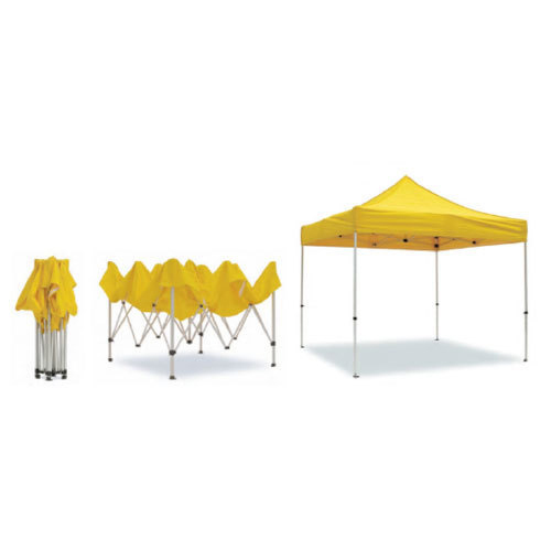 Outdoor Gazebo Tent - 10ft x 10ft, Yellow Polyester with Steel Frame | Water & Wind Resistant, Lightweight at 35 lbs