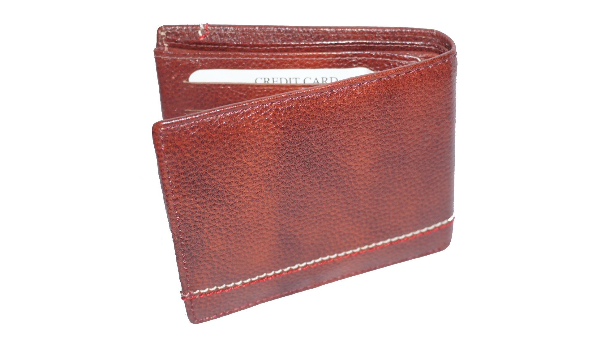 Apf Collection Apfp1010 - Indium Leather Wallet, Brown Color, Folded Design | Coin Pocket, Multiple Card Slots For Credit And Debit Cards