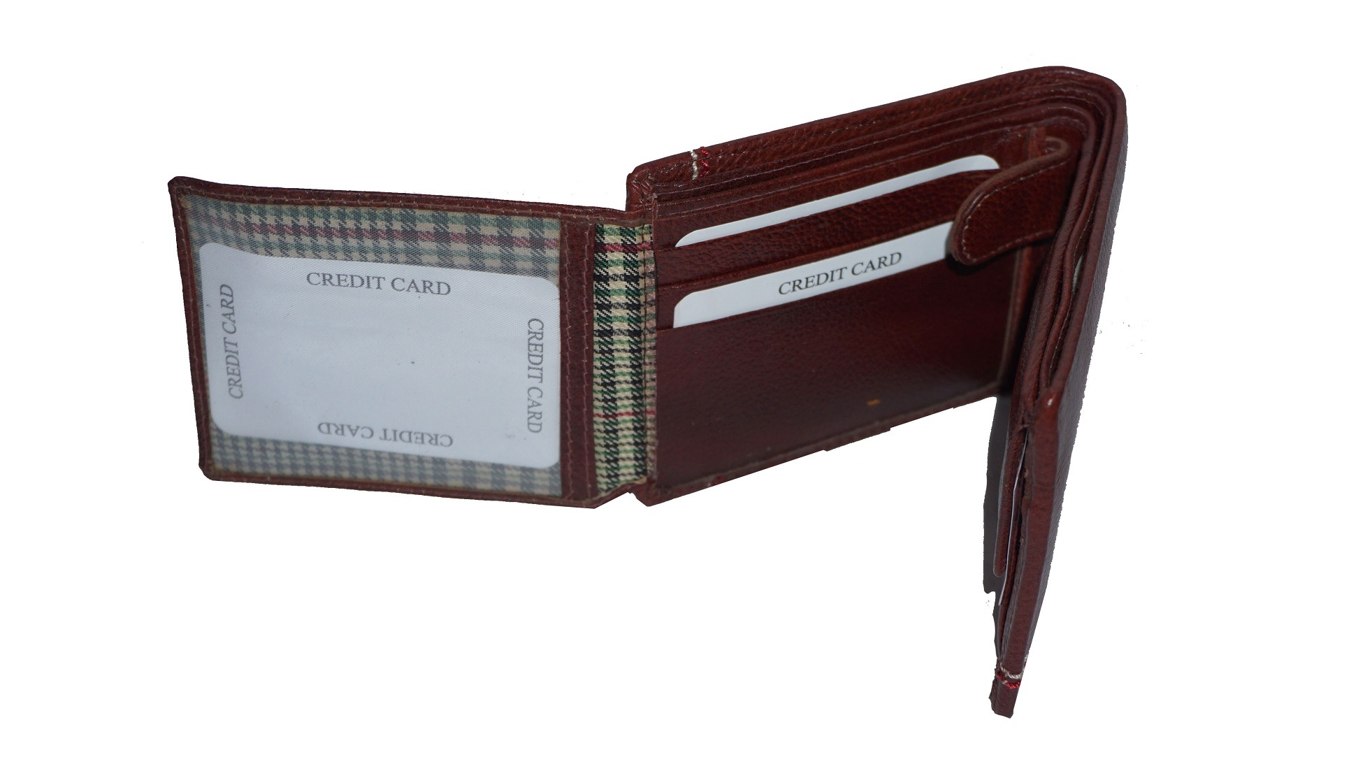 Apf Collection Apfp1010 - Indium Leather Wallet, Brown Color, Folded Design | Coin Pocket, Multiple Card Slots For Credit And Debit Cards