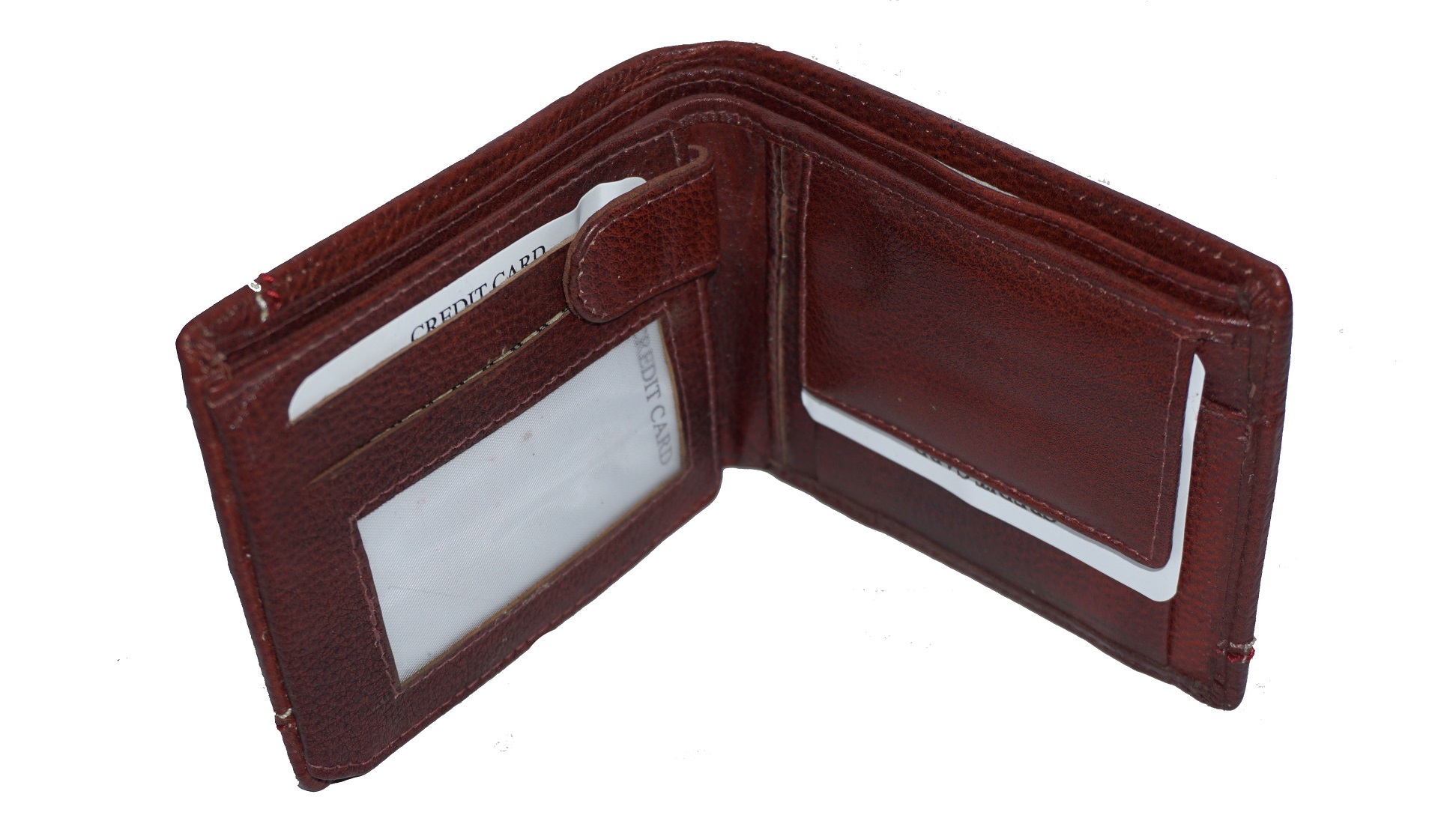 Apf Collection Apfp1010 - Indium Leather Wallet, Brown Color, Folded Design | Coin Pocket, Multiple Card Slots For Credit And Debit Cards