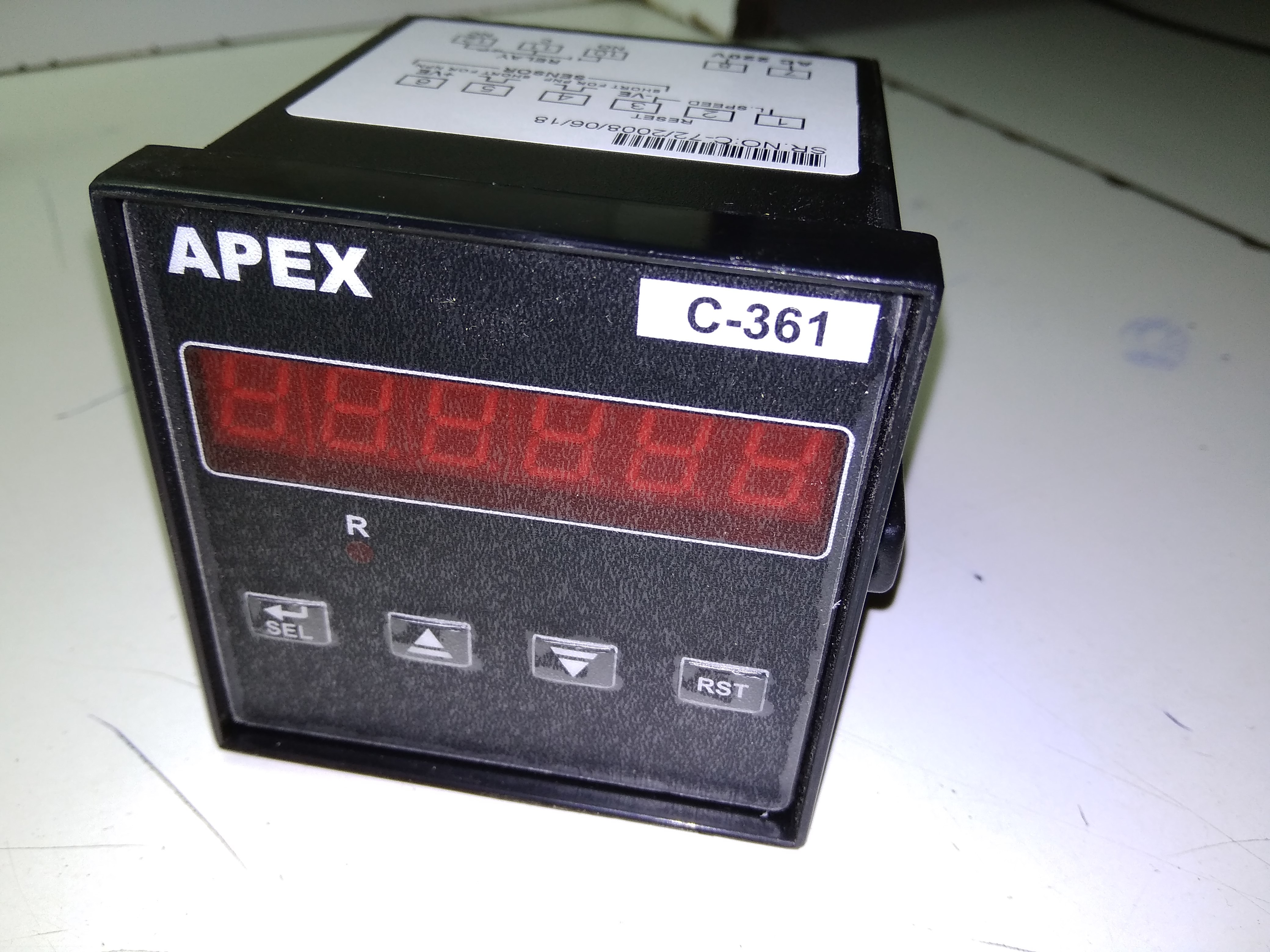 Counter C-361 Apex Application: Industery