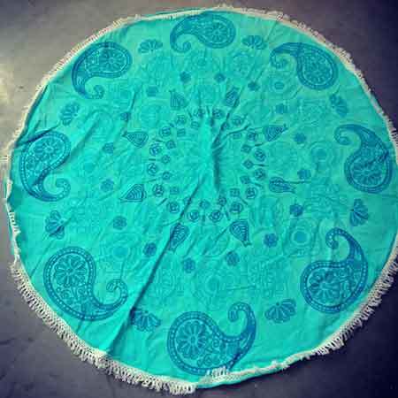 टेरी राउंड बीच तौलिया