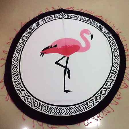 डिज़ाइनर गोल समुद्र तट तौलिया