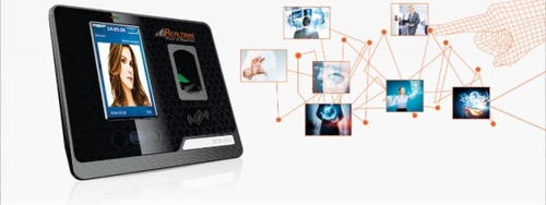 Plastic And Metal Face With Finger Attendance Recorder