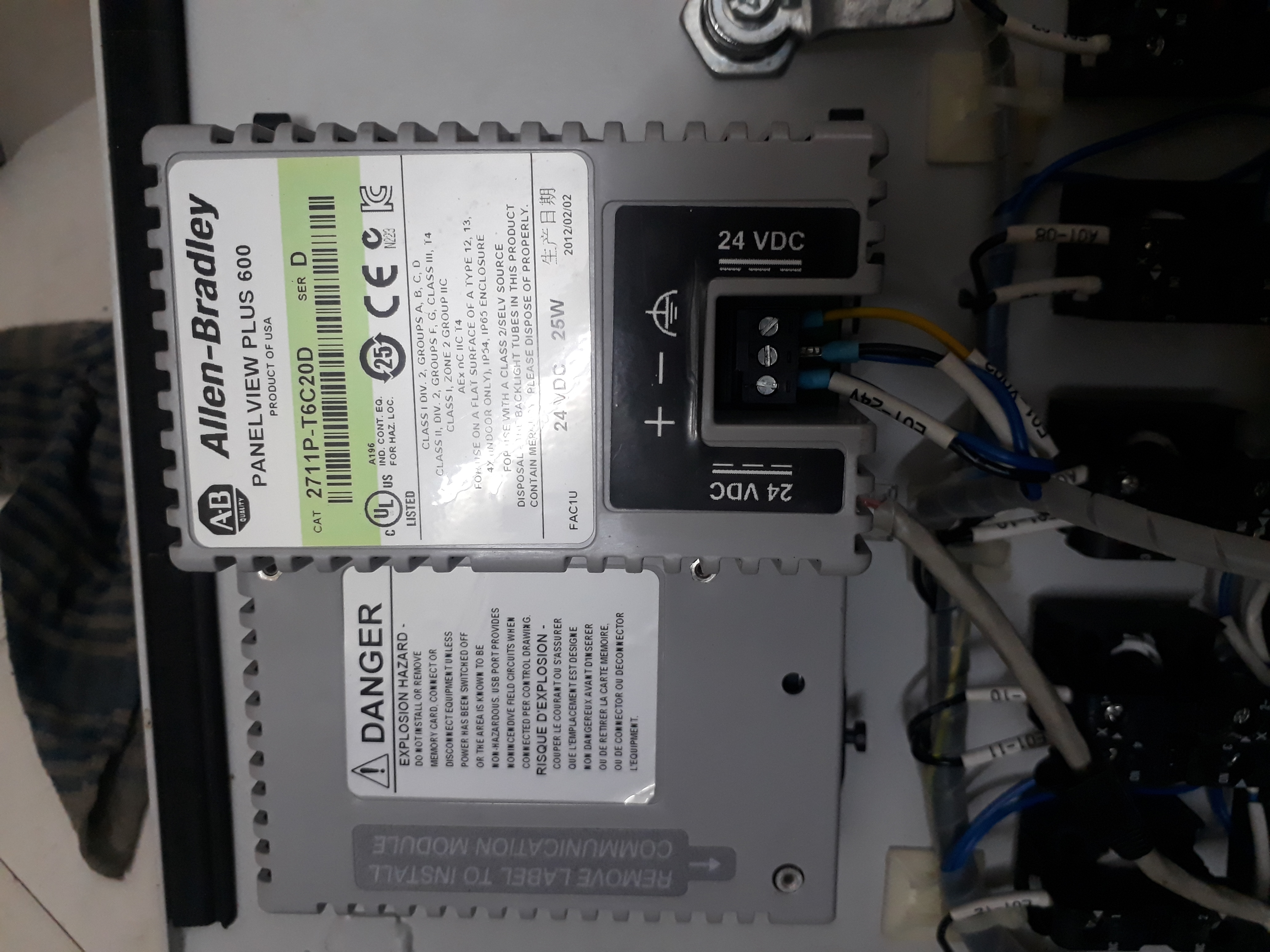 Fiber Allen-bradley Panelview Plus 600 Cat 2711p-t6c20d