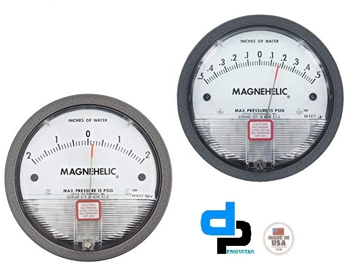 Polished Dwyer 2300-4cm Magnehelic Differential Pressure Gauge,range 2-0-2 Cm