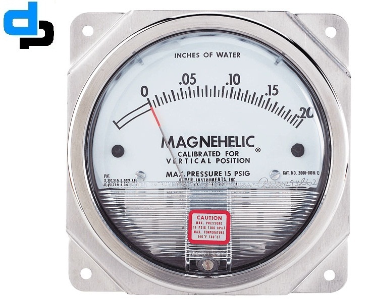 Polished Dwyer 2300-4cm Magnehelic Differential Pressure Gauge,range 2-0-2 Cm