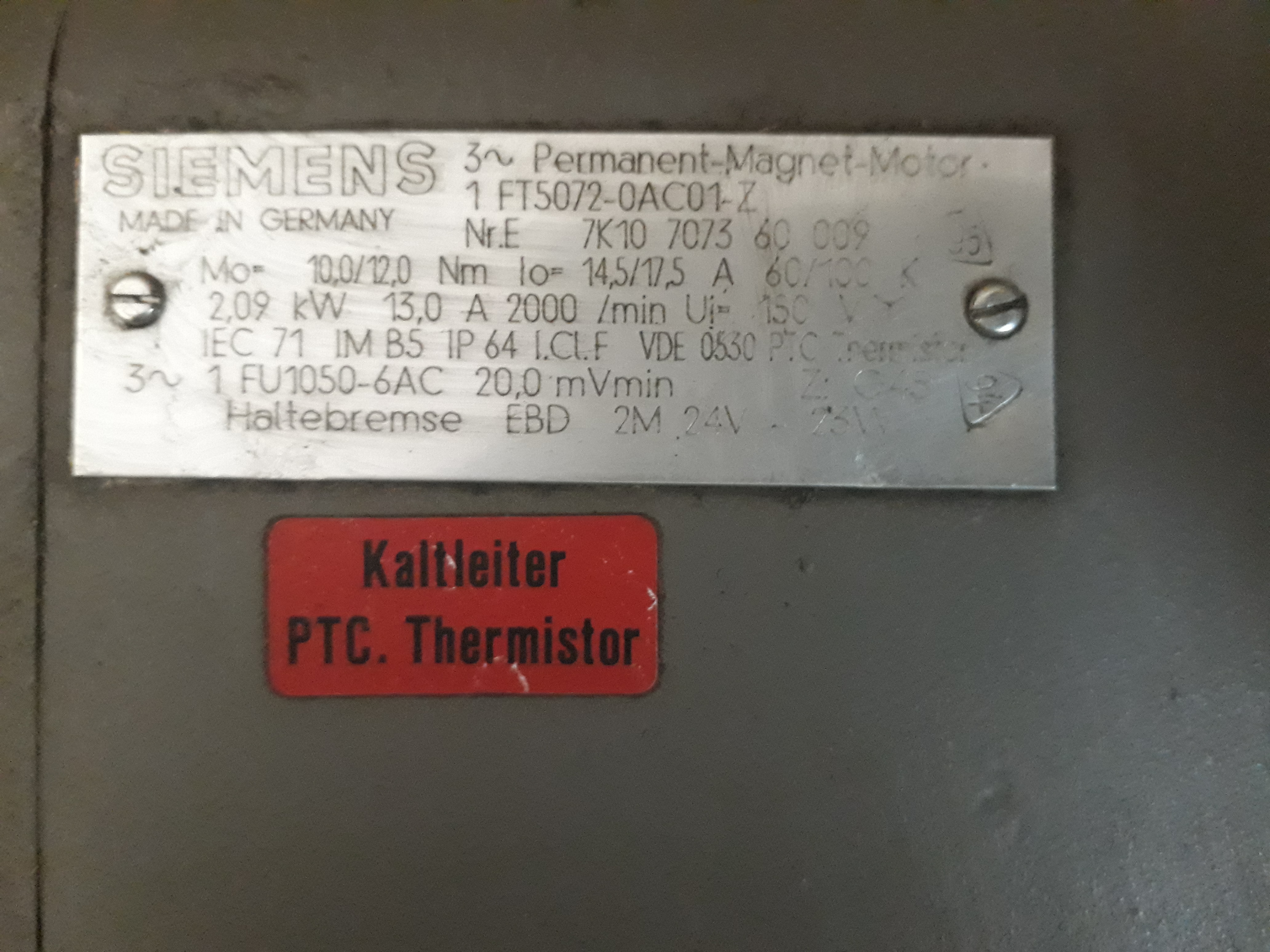 Fiber Siemens 1ft5072-0ac01-z