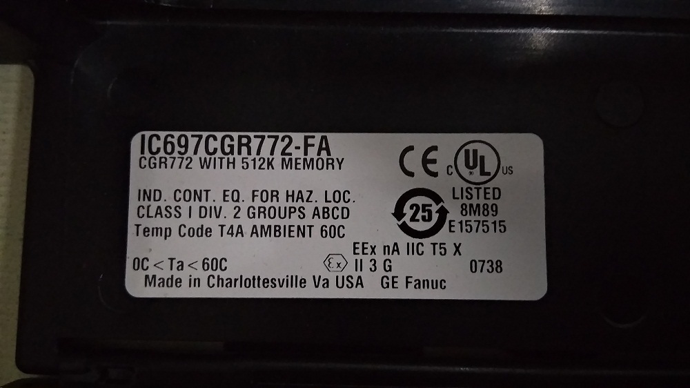 Ge Fanuc Cpu