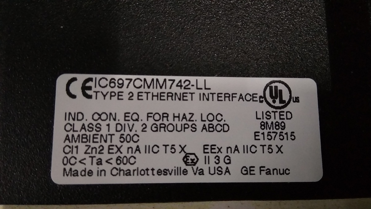 Ge Fnuc Ethernet Interface Module