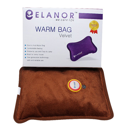 Electric Warm Bag - Velvet Material, Portable, Red/Pink/Blue/Purple/Brown Colors | Fast Warm Up, Automatic Temperature Control, Rechargeable