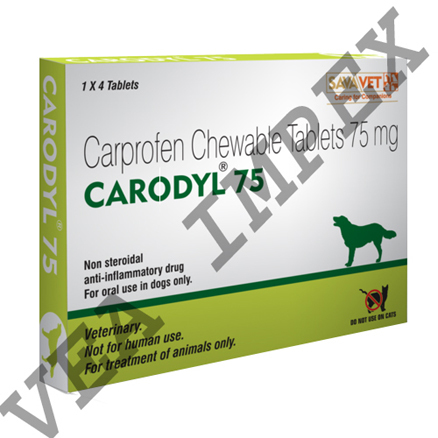 Carodyl 75Mg(Carprofen Chewable Tablets ) - Drug Type: Veterinary Drugs