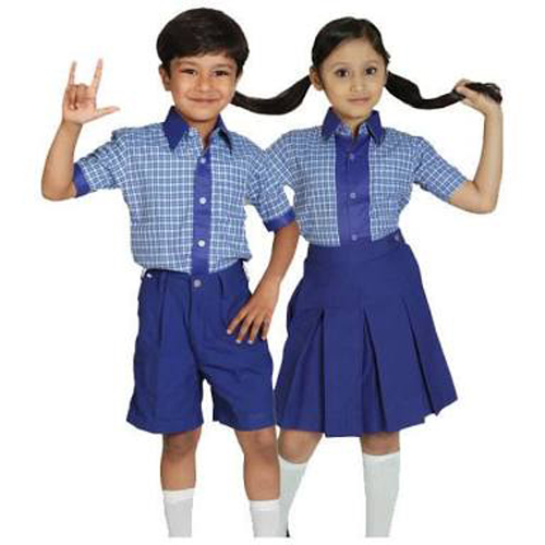 Blue School Dress