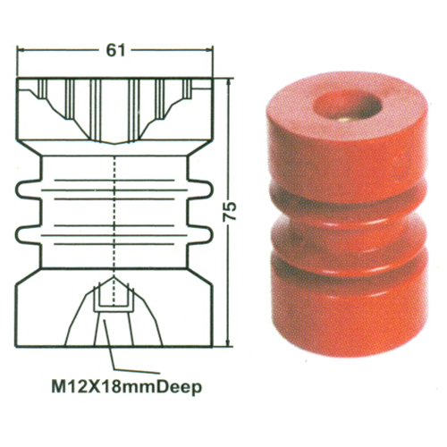 Electrical Epoxy Moulded - Brass, 61x61x75 mm, Rated Voltage 35 kV, Thickness 0.5-100 mm | User-Friendly Design, Low Maintenance, Optimum Performance