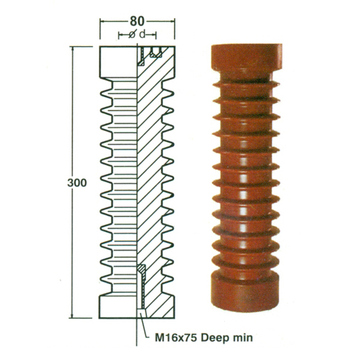 Electrical Insulation Moulded - Brass, 80mm Top Dia x 80mm Bott Dia x 300mm Height, Rated Voltage 35kV, Thickness 0.5-100mm, Easy Maintenance, Robust Design