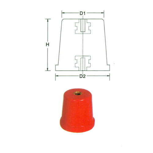 Conical Collar - PVC & Brass, 1.5kV Thickness | Ideal for Circuit Boards, Dimensional Accuracy, Reliable Performance