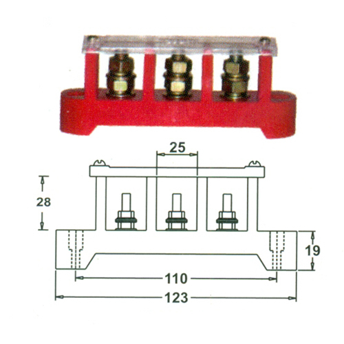 Split Bolt Phase Connector - Copper Rust Resistant, M8x30 Bolt Size, Tsb 38 Specifications , Heat Resistant, Lightweight, Easy To Handle
