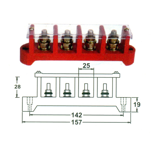 TSB Bolted Phase Connector - Copper Rust Resistant, M6x25 Bolt Size, 1-6 mm Thickness | Lightweight, High Strength, Easy Installation, Durable