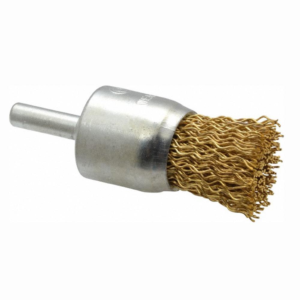 Brass Wire End Brushes - High Grade Brass Wire, Cylindrical Shape, All Diameters Available, Low Maintenance And Long Service Life For Industrial Use