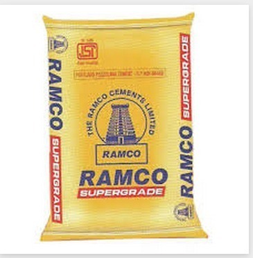 Ramco Opc Cement - 50 Kg, Black Color, 53+ Mpa Compressive Strength, Rapid Hardening, 3700 Fineness, 0.10% Max Chloride, 3.5% Max Sulphate