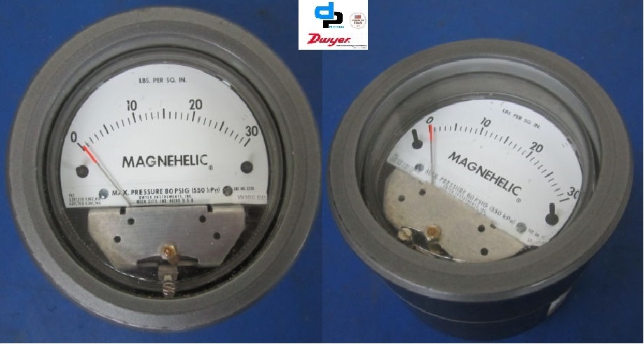 Polished Dwyer 2230 Magnehelic Differential Pressure Gauge 0-30 Psi