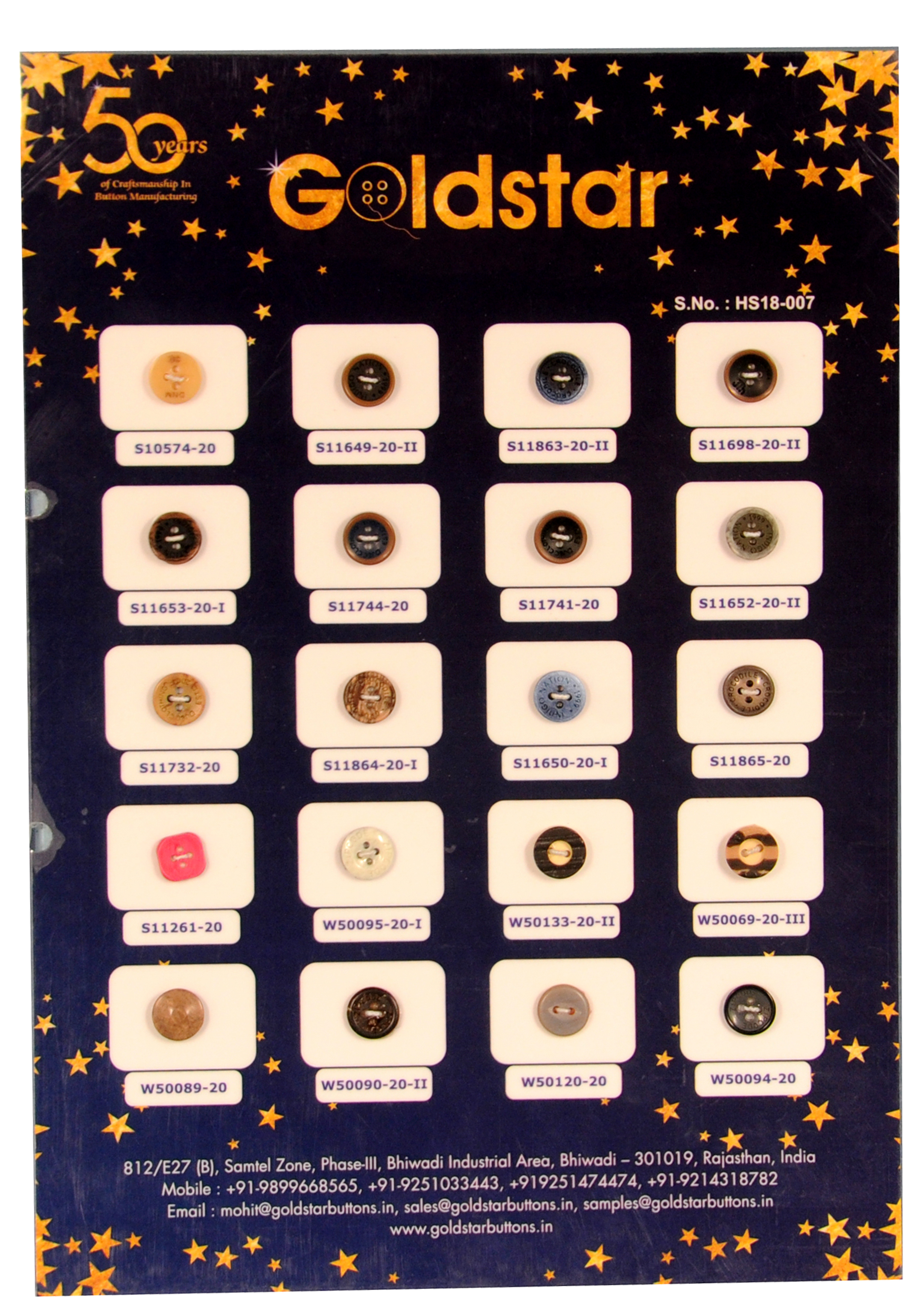 Polyester Buttons - 4 Holes, Multi-colored Round Design | Plain Technique, Durable Polyester Material