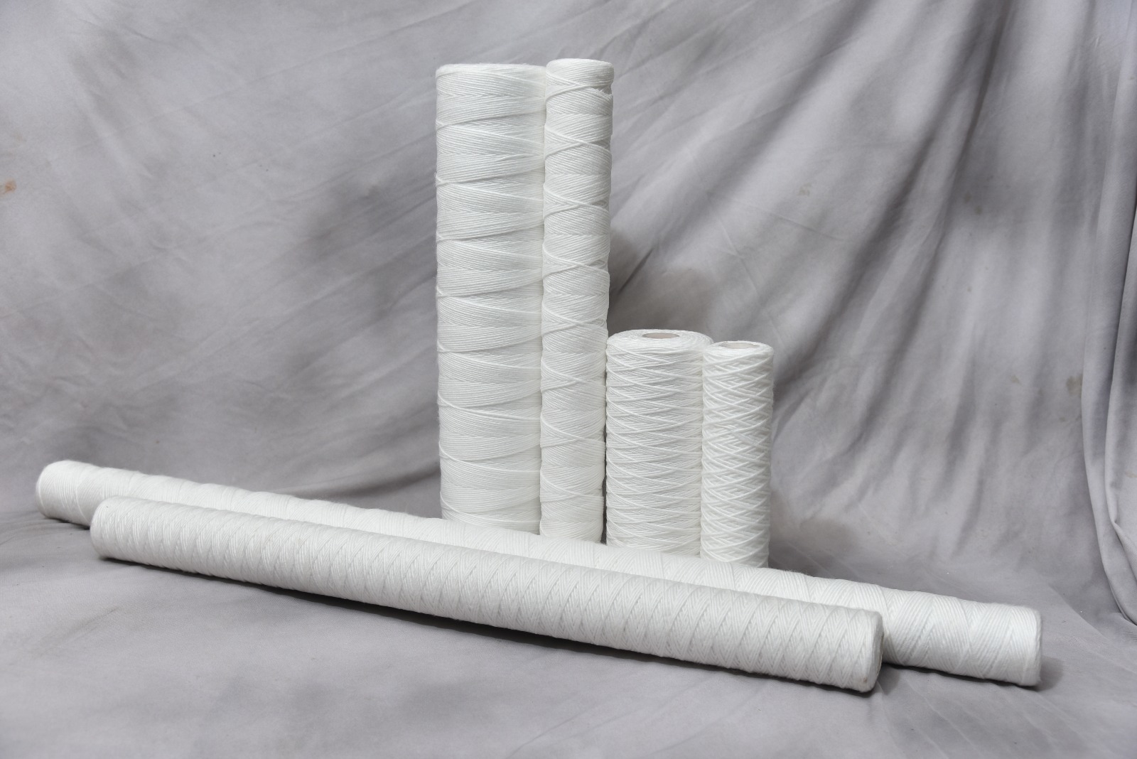 Jumbo Wound Filter - Polypropylene Yarn Over Pp Core, 10/20/30/40 Inch Lengths, Double Open End Style, Depth Filtration System