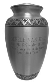 Silver Argento Bronze Cremation Urn