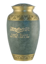 Polishing White Cremation Urn