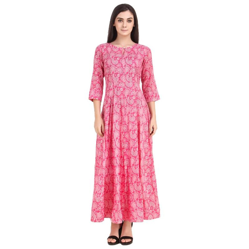 Ladies Anarkali Kurti Length: Long