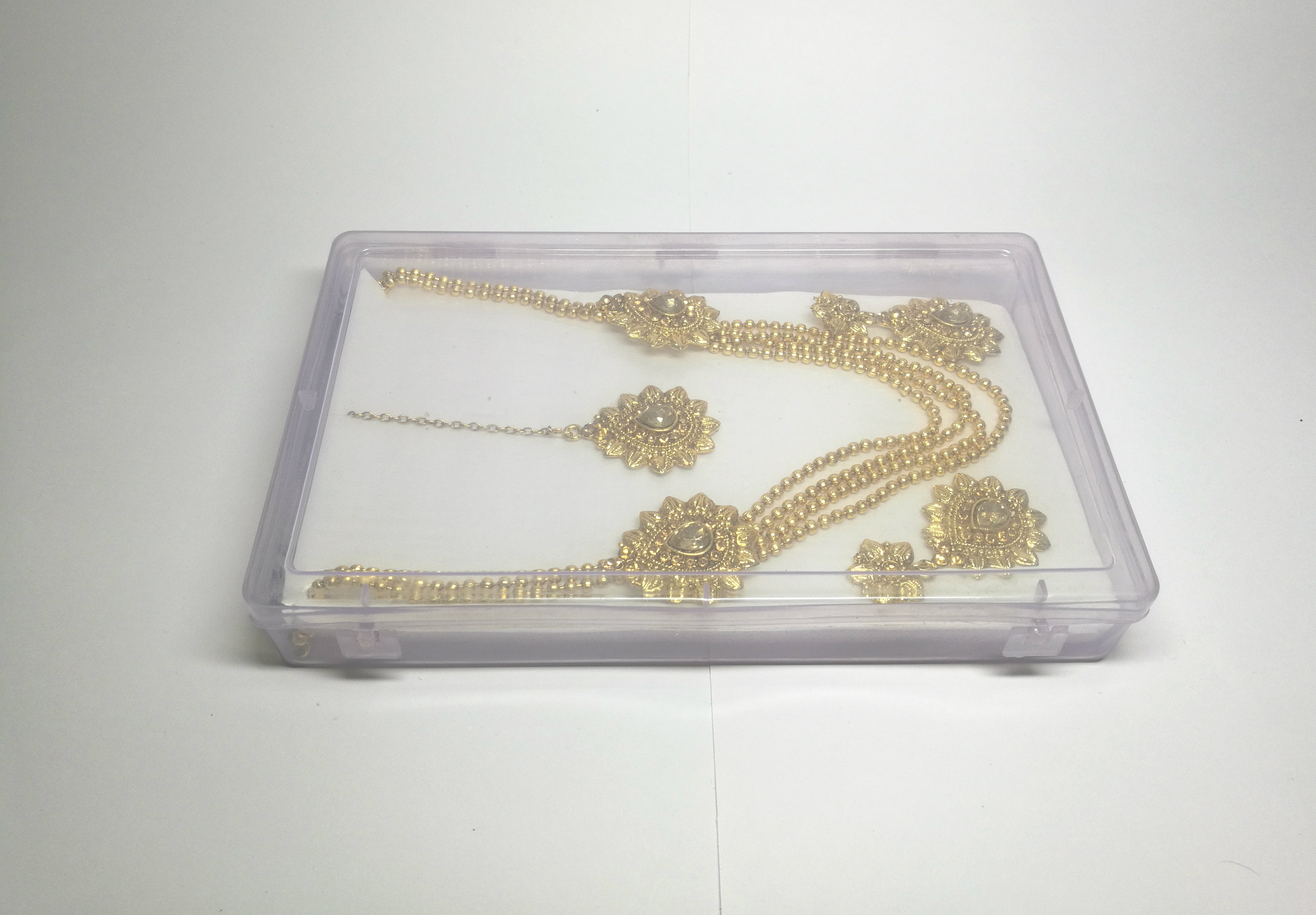 Rectangle Transparent Plastic Box With Hinges Kwality Short Height - Can Be Used For Jewelry Packing