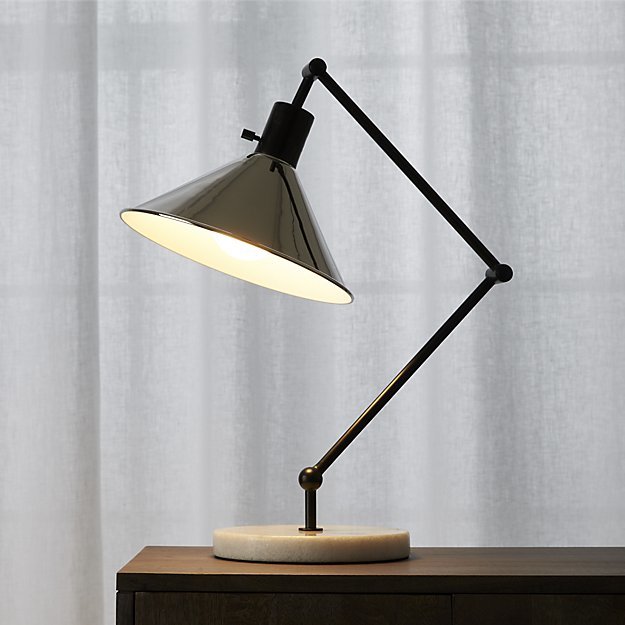 Black And Gold Office Table Lamp