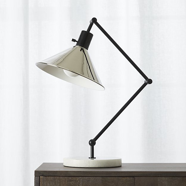 Gold Two Headed Table Lamp