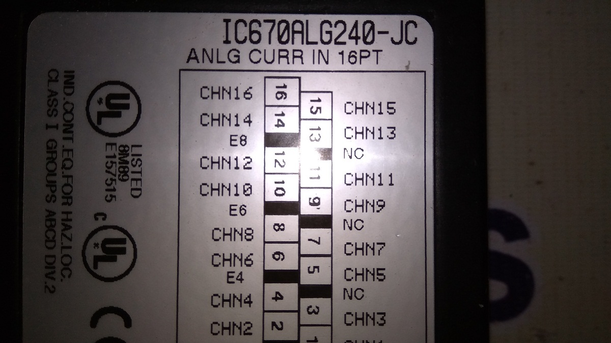 Ge Fanuc Analog Input Module