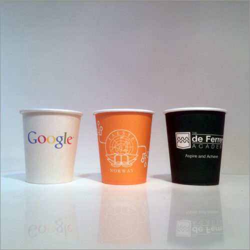 White Customized Printed Paper  Cup